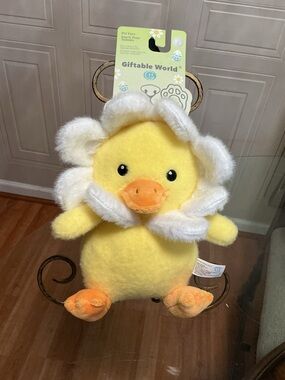 Giftable duck  Very Solf Dog Toy With Squeaker  10”
